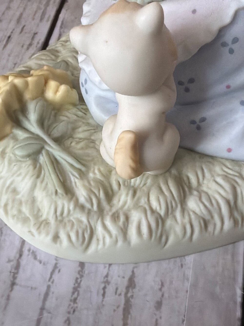 Precious Moments #103176 Rose in My Bouquet 2002 Ltd Ed 1831/7500 Girl Cat - Picture 13 of 14